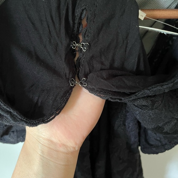 Free People Reign Over Me Sleeveless Black Lace Embroidered Dress - Picture 10 of 10